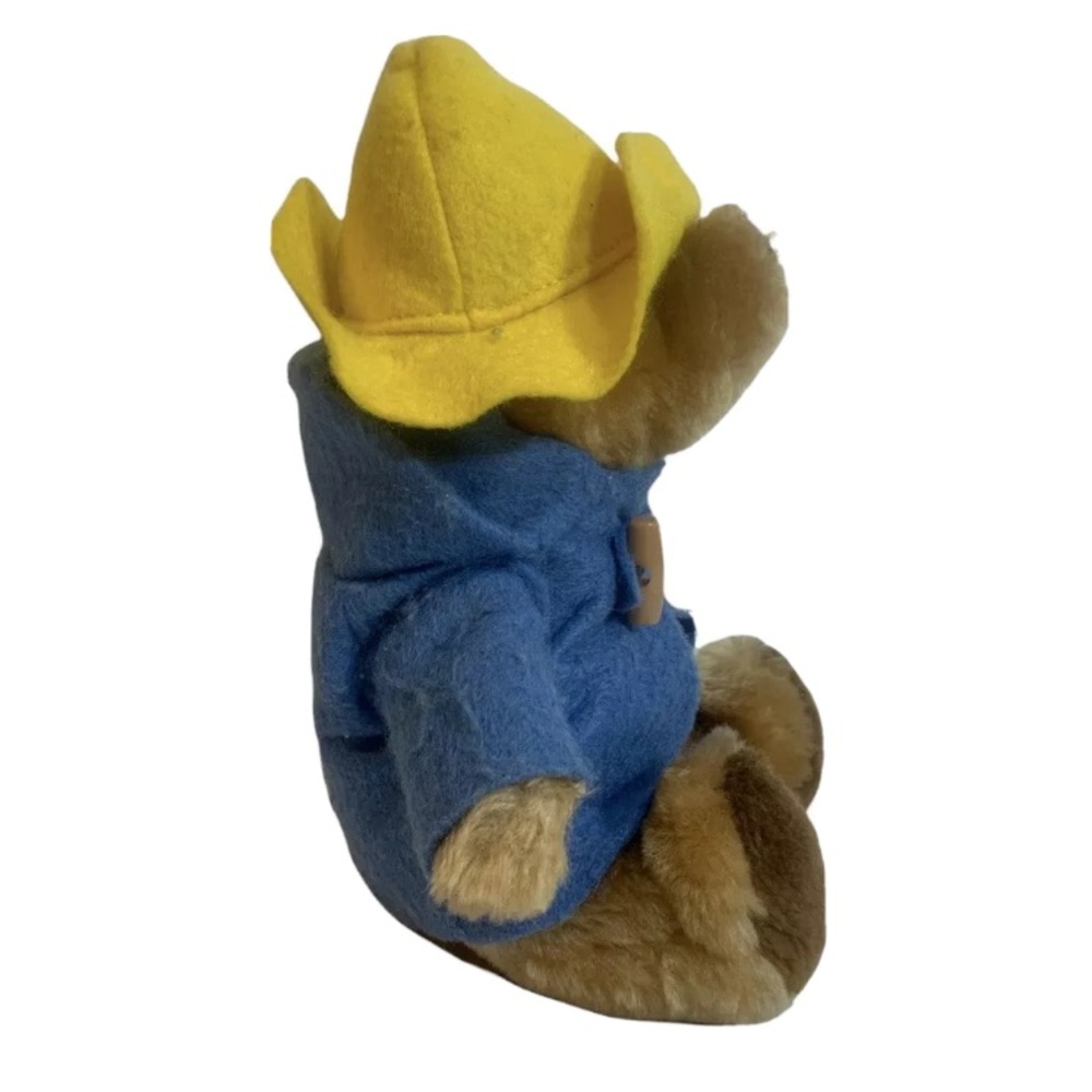Vintage 9" PADDINGTON Teddy Bear EDEN Toys 1981 Blue Coat Yellow Hat - Picture 2 of 4